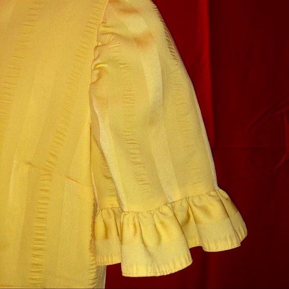 Yellow Sundress With Ruffled Sleeves - Picture 3 of 6
